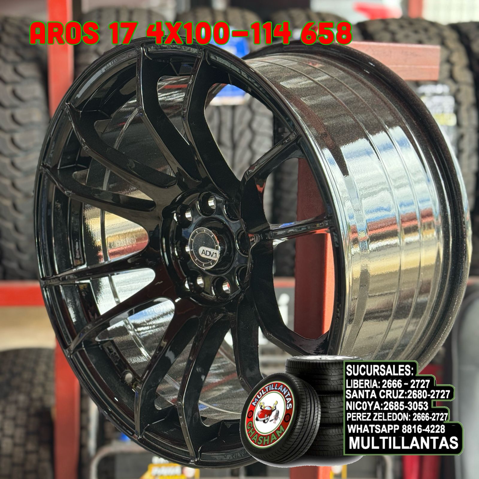 AROS # 17X9 8X100-114 ET24.75 B 658