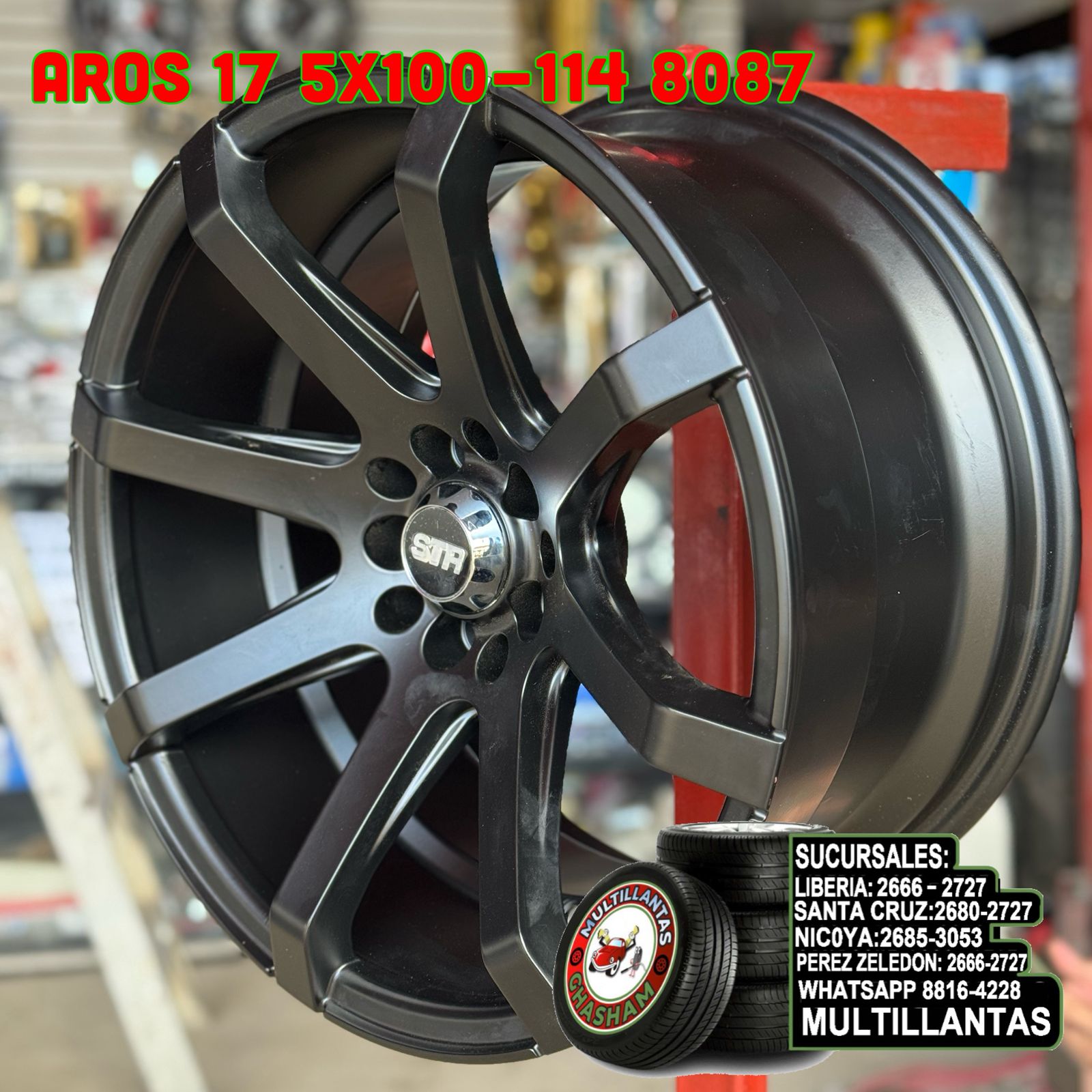 AROS # 17X9 10X100-114 ET20 M3XB+R4+M 8087